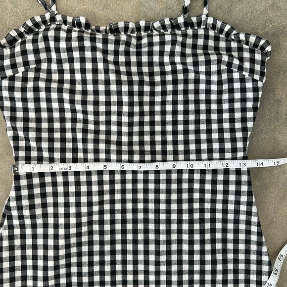 Black and White Gingham Mini Dress - Picture 9 of 12